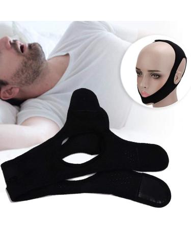 Adjustable Anti-Snore Chin Strap for Snoring Reduction (Black) - Easy to Wear Triangular Mesh Cloth Snoring Aid - Buy Online on SooperMarket.com