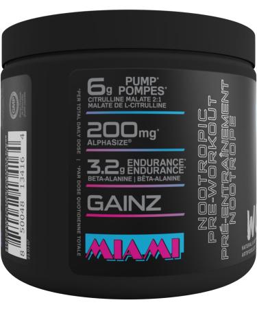 BUCKED UP Woke AF - High Stimulant Pre-Workout- Prolonged Energy & Next Level Focus Without Side-Effects - ZERO SUGAR - ZERO CALORIE - CREATINE FREE (20 Serve Miami) Miami 20 Serve - Buy Online on SooperMarket.com
