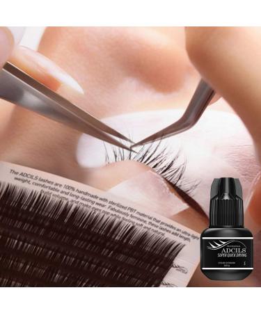 ADCILS Eyelash Extension Glue 5g - Quick Drying Black Adhesive 7 Weeks Retention Made in Korea - Ideal for Professional Technicians - Buy Online on SooperMarket.com