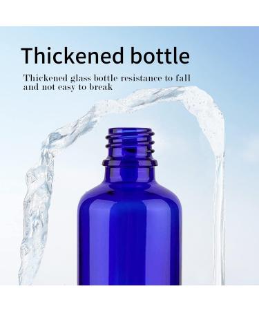 8 Pack of 50ml Blue Glass Spray Bottles - Portable and Refillable Cosmetic Atomizer for Travel and Makeup - Buy Online on SooperMarket.com