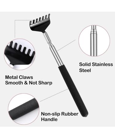 2 Pack Extendable Back Scratcher Portable Telescoping Back Scratcher Retractable Metal Backscratchers Back Massager Tool for Men Women Adults Kids Black - Buy Online on SooperMarket.com