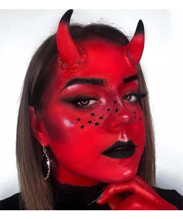 Go Ho Water Based Red Face Paint Stick 1.06 Oz - Non-toxic Cream Body Paint for Adults & Kids - Washable Full-coverage Makeup Stick for Theater, Halloween, SFX & Cosplay - Buy Online on SooperMarket.com