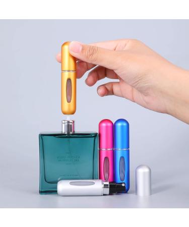 UMETASS Portable Perfume Atomizer Bottle 5ml (0.2oz) Spray Travel 5-Pack - Refillable Empty Pump Bottle for Delicate Fragrance on the Go - Buy Online on SooperMarket.com