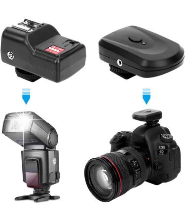 16 Channel Wireless Flash Trigger Set 433MHZ Shutter Release Kit for Canon/Nikon/Olympus/Pentax - Black - Buy Online on SooperMarket.com