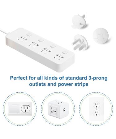 PRObebi Outlet Covers Baby Proofing - 38 Pack White Plug Covers for Electrical Outlets | Child Proof Socket Covers for Home & Office | Easy Installation, Protect Babies (A-White) - Buy Online on SooperMarket.com