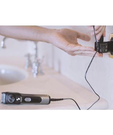 BEPER 40.332 Rechargeable Beard Shaper with Stainless Steel Blades - 20 Lengths, USB Charging - Black - Buy Online on SooperMarket.com