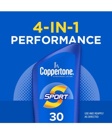Coppertone SPORT Sunscreen SPF 30 Lotion, Water Resistant Body Sunscreen 7 Fl Oz (Pack of 1) - Buy Online on SooperMarket.com