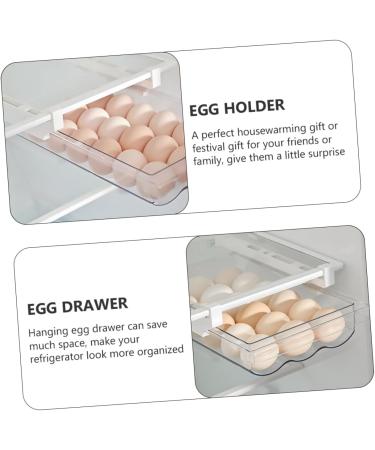 Mikinona Egg Storage Box Storage Drawers Fridge Crisper Fridge Egg Holder Bin Multifunction re-usable - Buy Online on SooperMarket.com