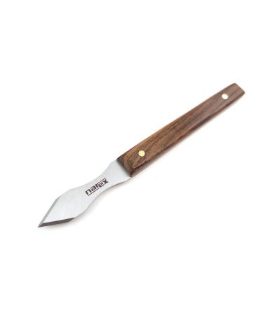 Narex Dual Bevel Marking Knife Stainless Steel Blade Rosewood Handle Finger Indents (0.030 Thick Blade)