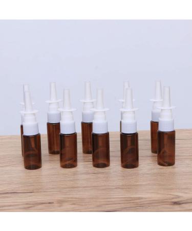 Beavorty 10-Pack Refillable Plastic Spray Bottles for Nasal Spray & Travel | Fine Fog Hairspray Containers - Durable & Portable - Buy Online on SooperMarket.com