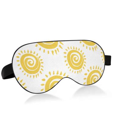 Haskirky Light Blocking Eye Mask Breathable and Adjustable Adult Men and Women Travel on Business Trips Yoga Meditation Light Smooth Comfortable Eye Mask Office Deep Sleep Goodies Summer Sun Patter