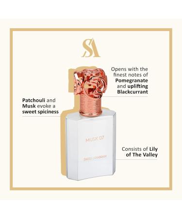 Swiss Arabian Musk 07 - Luxury Products From Dubai - Long Lasting And Addictive Personal EDP Spray Fragrance - A Seductive Signature Aroma - 1.7 Oz - Buy Online on SooperMarket.com