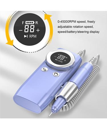 Dajidafu Effortlessly Remove Gel Polish With Nails Lathe Gel Cutting Remove Tool Rechargeable Electric Nail Sander Compact purple - Buy Online on SooperMarket.com