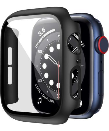 6 Pack Apple Watch Series 3 42mm Hard Case with Built-in Tempered Glass Screen Protector - Thin Bumper Full Coverage Bubble-Free Cover - Black/Deep Blue/White/Red/Pink/Green - Buy Online on SooperMarket.com