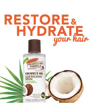 Palmers Coconut Oil Hair Polisher Serum 6oz x 2 - Hydrating Hair Treatment - Buy Online on SooperMarket.com
