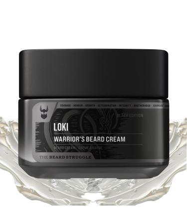 Beard Cream for Men by Beard Struggle -Loki Unscented Beard Butter Moisturizer & Softener for Men - Itch Relief Hydration with Avocado & Jojoba Oils - Beard Mustache & Corase Growth Cream 50g