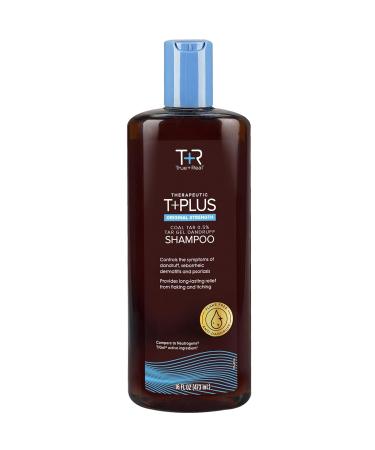 True+Real Coal Tar Therapeutic Plus Tar Gel Anti-Dandruff Shampoo 0.5% Coal Tar, 16 Fl Oz, Original Strength Regular Strength 16 Fl Oz (Pack of 1)