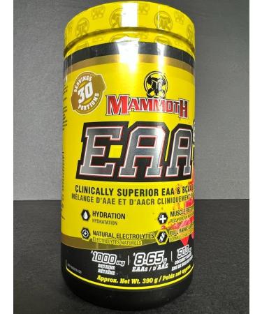 Mammoth EAA9 Performance EAA + BCAA 6 g BCAA Blend Full Spectrum EAA High Leucine for Muscle Recovery Natural Electrolytes - Coconut Water + Himalayan Sea Salt for Hydration Sugar Free Zero Calorie 30 servings (Swedish Very Berry) Swedish Very Berry 390 g - Buy Online on SooperMarket.com