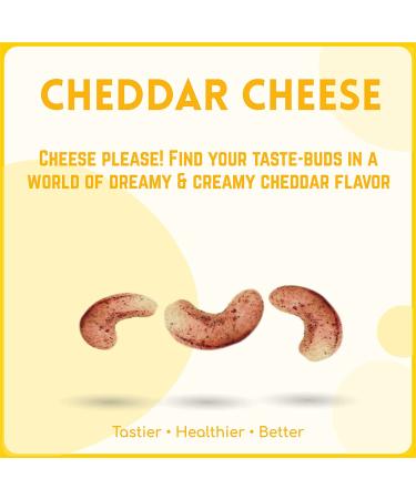 Alcoeats Cheddar Cheese Flavored Cashews - Halal Paleo All Natural Snack - Premium Quality 16 Oz Pack for Adults and Kids - Buy Online on SooperMarket.com