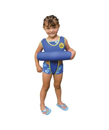 Poolmaster Learn-to-Swim Swimming Pool Float Tube Swim Trainer for Kids, Blue
