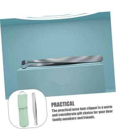 Buy Hemoton Portable Stainless Steel Nose Hair Trimmer Set - Push Type Tweezers Remover - International Shipping - Buy Online on SooperMarket.com