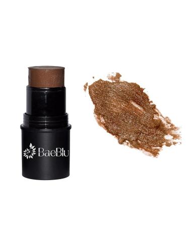BaeBlu Organic Cheek Tint, 100% Natural Vegan Gluten-Free Cream Bronzer Stick, Made in USA, Sunset
