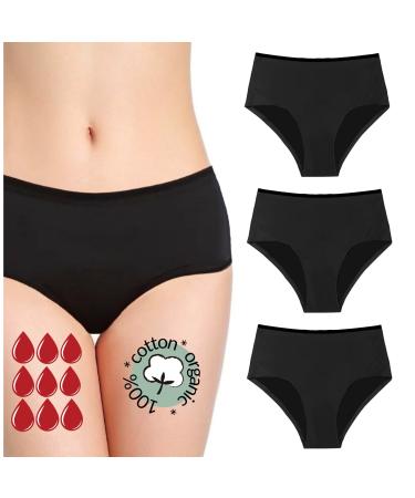 Noblood period underwear 2-3 tampons - washable - cotton - ecologically - menstruation - underwear for the period - periode briefs - absorbing - girls - XXS / 3XL Ultra -Pack 4XL