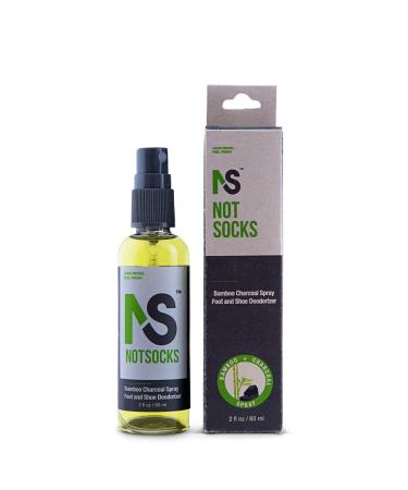 NotSocks Bamboo Charcoal Spray Foot and Shoe Deodorizer