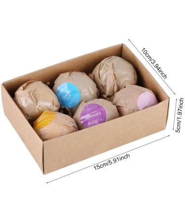 Handmade Spa Aromatherapy Bath Bomb Set | 6pcs Moisturizing Essential Oil Bath Balls for Relaxation and Dry Skin Relief - Buy Online on SooperMarket.com