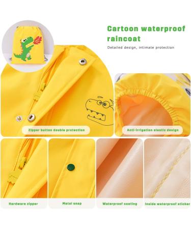Barakara Kids Waterproof Puddle Suit | Lightweight Hooded Rain Poncho for Toddlers | Reflective Safety Features | Reusable Rain Jacket - Buy Online on SooperMarket.com