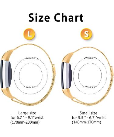 VANCLE Stainless Steel Mesh Band for Fitbit Charge 2 - Rose Gold Small - Buy Online on SooperMarket.com