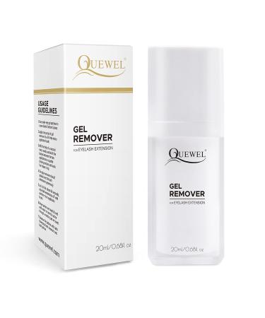 Eyelash Extension Remover 20ml QUEWEL Eyeash Remover For Lash Extensions Professional Eyelash Glue Remover Dissolves Eyelash Extension Glue Low Irritation Lash Remover Cream For Sensitive Skin(20ml)