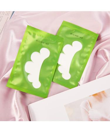 Lunamoon Eye Pads for Eyelash Extensions - 50 Pairs Flower-Green | Ideal for Eyeliner Coloring & Lifting - Buy Online on SooperMarket.com