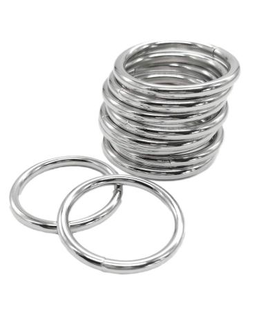 Metal Rings for Macrame 2 inch for Macrame Plant Hangers Dog Collars 10 Pack 5mm Thick Welded Heavy Duty Metal O Rings 2 in Buckle for Macrame Craft Ring 50mm O Rings Metal 50MM O Ring
