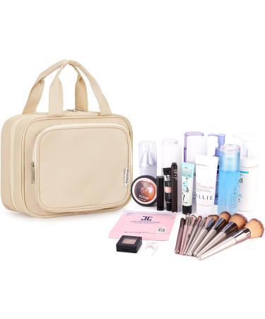 Narwey Women's Hanging Travel Toiletry Bag - Brown Medium | Cosmetics Makeup Organizer for Travel Size Accessories - Buy Online on SooperMarket.com
