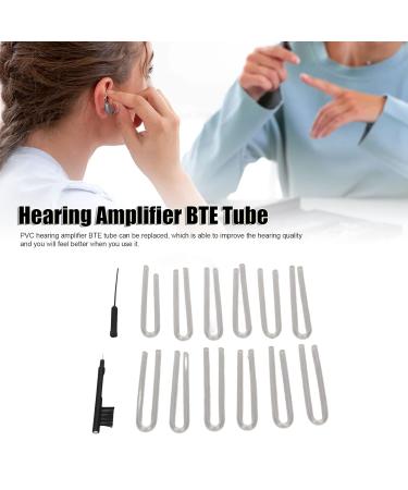 Hearing Aid Hoses & Amplifiers | HDO Model Otoplasty Molded Tubes & Cleaning Brush | Transparent Replacement Listening Tube - Buy Online on SooperMarket.com