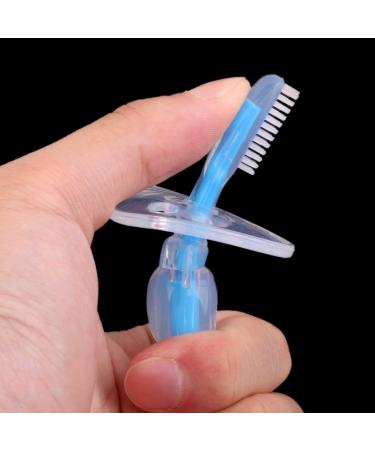 Silicone Bebe Brosse a Dents Brosse De Nettoyage de Dents Enfants Bleu - Buy Online on SooperMarket.com