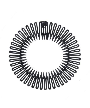 Pinksee 3pcs Stretch Flexible Hair Combs Headband for Women - Black - Buy Online on SooperMarket.com