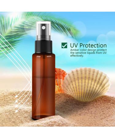 FANDAMEI 10 x 30ml Spray Bottles - Empty Perfume Atomizer with Funnel | Durable Plastic Travel Spray Bottle - Buy Online on SooperMarket.com