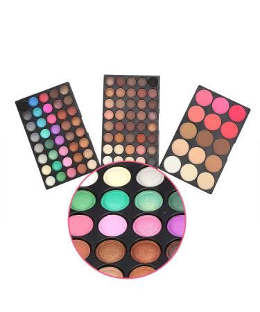 80 Colors Professional Eyeshadow Palette & 15 Color Blusher & Concealer Makeup Set - Perfect for Flawless Beauty - Buy Online on SooperMarket.com