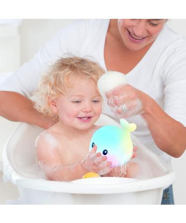 AURUZA Baby Light Up Bath Toy - Waterproof Design, Safe & Fun Baby Bath Toys for 0-6 Months to 5 Years (White) - Buy Online on SooperMarket.com