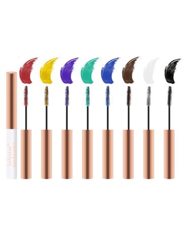 Long Lasting Smudge-Proof Lash Sensational Mascara  FantasyDay 8 Pcs 0.17 fl oz Washable Volumizing Lengthening Defining Curling Eyelash Makeup Set - Lift Separate Eye Lashes False Lash Effect Mascara 26