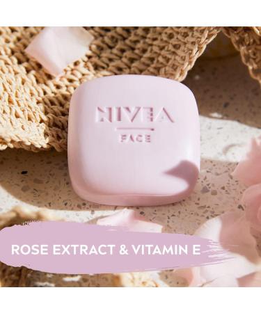 NIVEA MagicBAR Radiance Face Cleansing Bar (75g) Face Cleanser with Rose and Vitamin E Plastic-Free Facial Cleansing Bar Facial Cleanser Recyclable Packaging Face Wash - Buy Online on SooperMarket.com