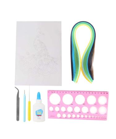 Garosa Quilling Tools Paper Quilling Kit Tools Accessories Set with Quilling Strips DIY Design Ding Handcraft Tool