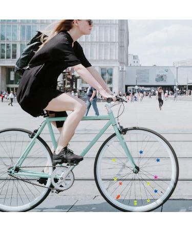 YuCool 180Pcs Colorful Bike Wheel Spoke Decorations - Plastic Clip Beads for Bicycle Wheels - Star and Derections Accessories - Buy Online on SooperMarket.com