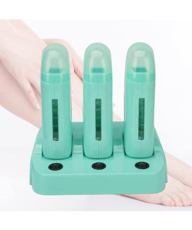 3-Piece Roll-On Duck Wax Warmer for Men & Women | Electric Hair Removal with Independent Switches (EU Plug 220V) - Safe for Armpit & Legs - Buy Online on SooperMarket.com
