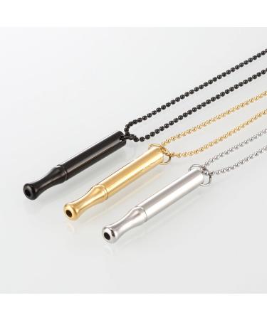 Anxiety Necklace Breathing Necklace for Anxiety Relief Breathing Exercise Device for Meditation Mindful Breathing Anxiety Necklace for Natural Stress Relief Gift's for Boyfriend A1:black - Buy Online on SooperMarket.com