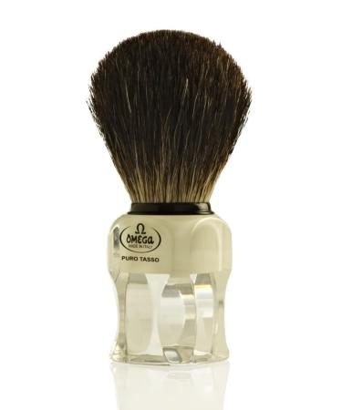 Omega 63164 Pure Badger Hair Shaving Brush - Premium Quality Shaving Tool for a Luxurious Experience | International Shipping Available - Buy Online on SooperMarket.com