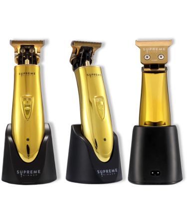 SUPREME TRIMMER ST5200 - Professional Barber Hair Trimmer Cordless Clipper Liner Beard Trimmer - Chrome Gold T-Shaper Li (Extra Blade Included) - Buy Online on SooperMarket.com