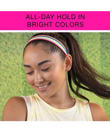 Scunci by Conair No-Slip Grip Thin Elastic Headwraps - Bright Colors 8 Pack - Buy Online on SooperMarket.com